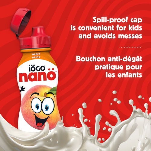 iÖGO nanö 1% Drinkable Yogurt Peach 6 x 93 ml