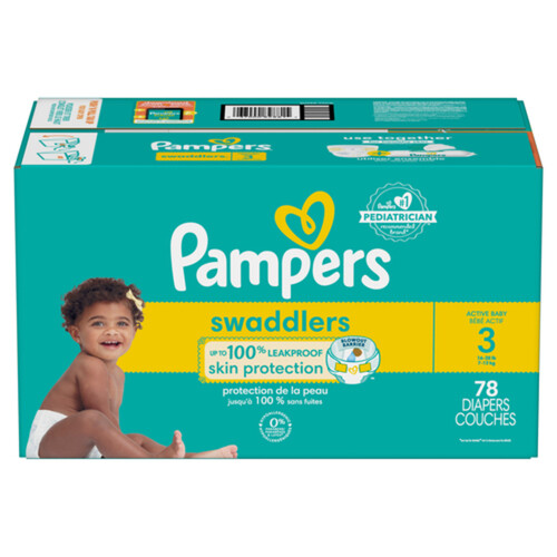 Pampers Swaddlers Diaper Size 3 78 Count