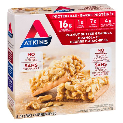 Atkins Protein Bar Peanut Butter Granola 5 Pack 240 g