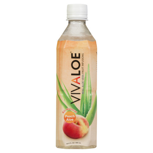 Vivaloe Aloe Peach Juice 500 ml (bottle)