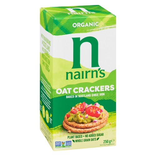 Nairn's Organic Sugar Free Cracker Whole Grain Oat 250 g