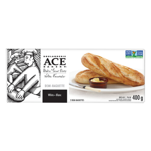 Ace Bakery Bake Your Own Demi Baguette White 400 g (frozen)