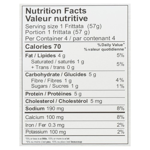 Veggies Made Great Frozen Frittata Spinach Egg White 227 g