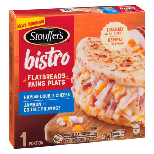 Stouffer's Frozen Bistro Flatbread Ham & Double Cheese 184 g