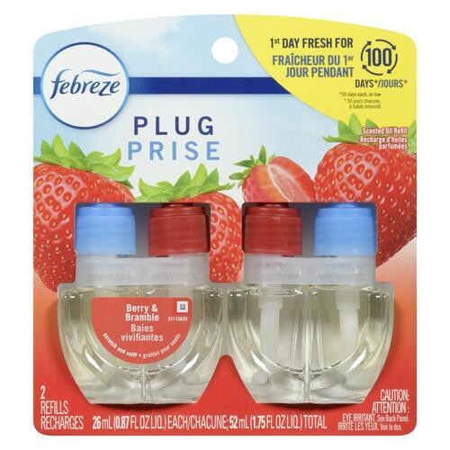 Febreze Plug Air Freshener Scented Oil Refill Berry & Bramble 52 ml