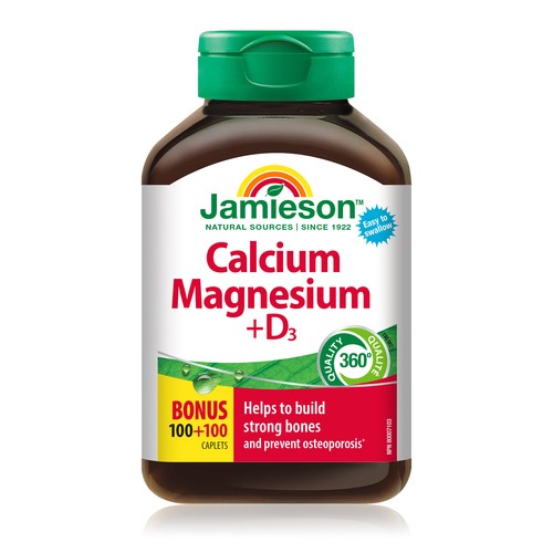 Jamieson Supplement Calcium Magnesium With Vitamin D Bonus 200 Count