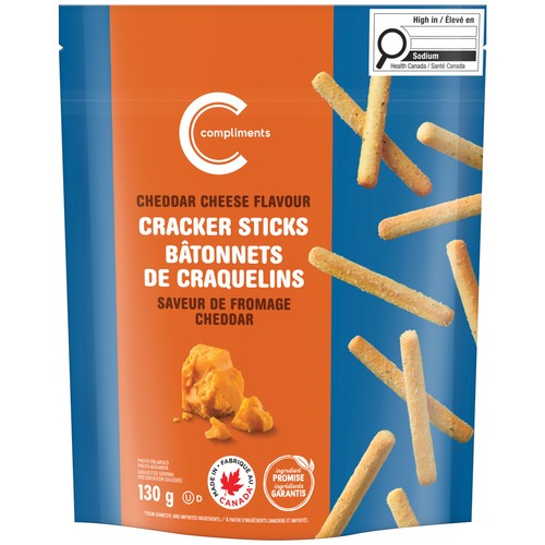 Compliments Cracker Sticks Cheddar Cheese 130 g