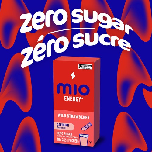 Mio Zero Sugar Energy Drink Mix Wild Strawberry 10 × 3.2 g