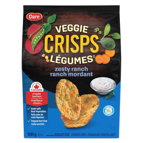 Dare Veggie Crisps Zesty Ranch 100 g