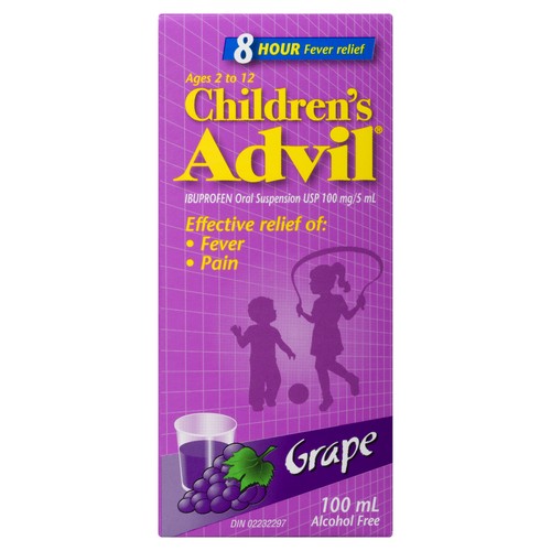 Children's Advil Junior Strength Oral Suspension Grape 100 ml
