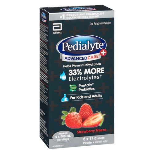 Pedialyte Advanced Care+ Powder Strawberry 6 EA