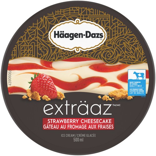 Häagen-Dazs Exträaz Ice Cream Strawberry Cheesecake 500 ml