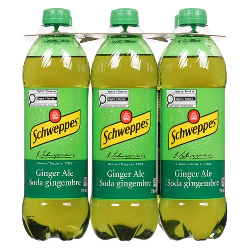 Schweppes Soft Drink Ginger Ale 6 x 710 ml (bottles)