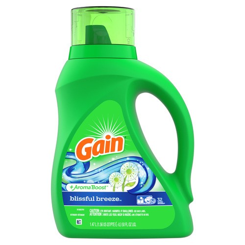 Gain Liquid Laundry Detergent High Suds Blissful Breeze 1.47 L