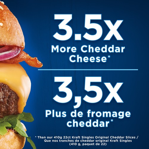 Kraft Sliced Process Cheese Extra Cheddar 14 Slices 390 g