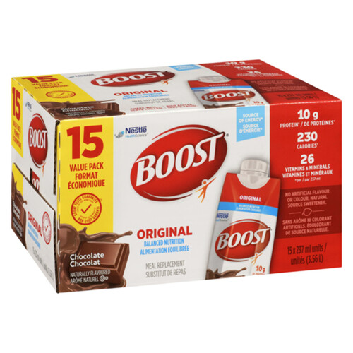 Boost Original Nutritional Supplements Chocolate 15 x 237 ml