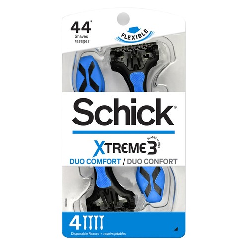 Schick Disposable Razors Xtreme Duo Comfort 4 Pack