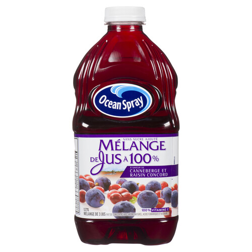 Ocean Spray Juice Blend 100% Cranberry Concord Grape 1.77 L