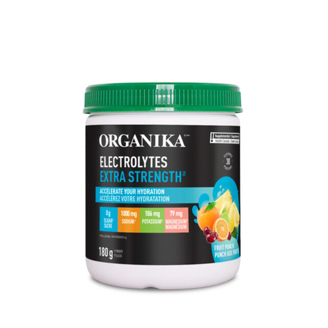 Organika Electrolytes Extra Strength Fruit Punch 180 g Voilà Online