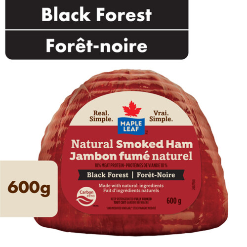 Maple Leaf Natural Ham Smoked Black Forest 600 g