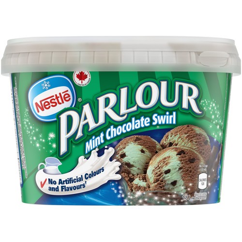Nestlé Parlour Frozen Dessert Mint Chocolate Swirl 1.5 L