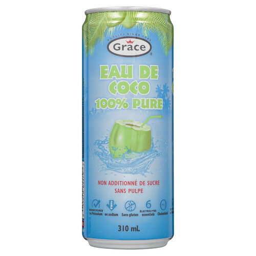 Grace Coconut Water No Pulp No Sugar 310 ml (can)