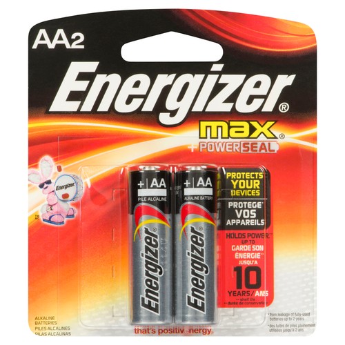 Energizer Max AA Batteries 2 EA