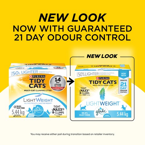 Tidy Cats Cat Litter LightWeight With Glade Clear Springs 5.44 kg