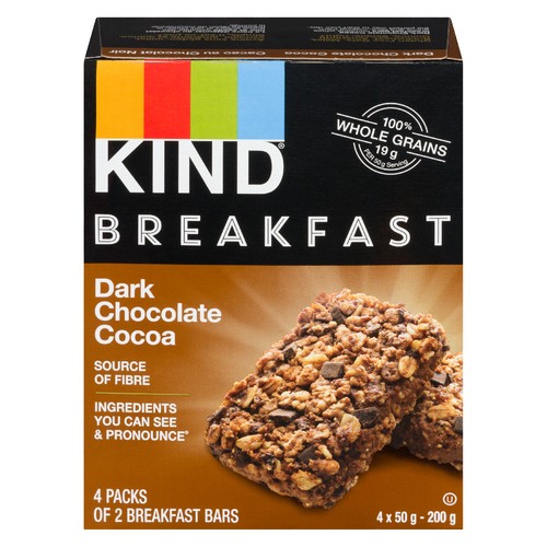 Kind Breakfast Bar Dark Chocolate Cocoa 4 x 50 g