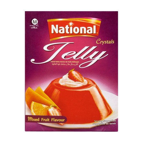 National Jelly Crystal Mix Fruit 90 g
