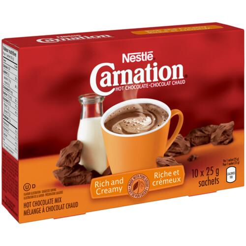 Nestlé Carnation Hot Chocolate Rich and Creamy 10 x 25 g