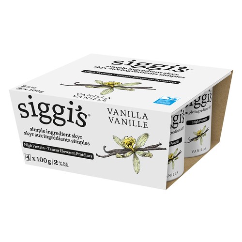 Siggi's Skyr Yogurt 2% Vanilla 4 x 100 g
