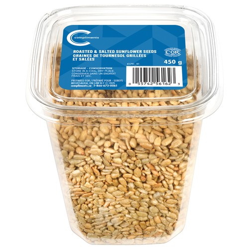 Compliments Roasted Salted Sunflower Seeds 450 g