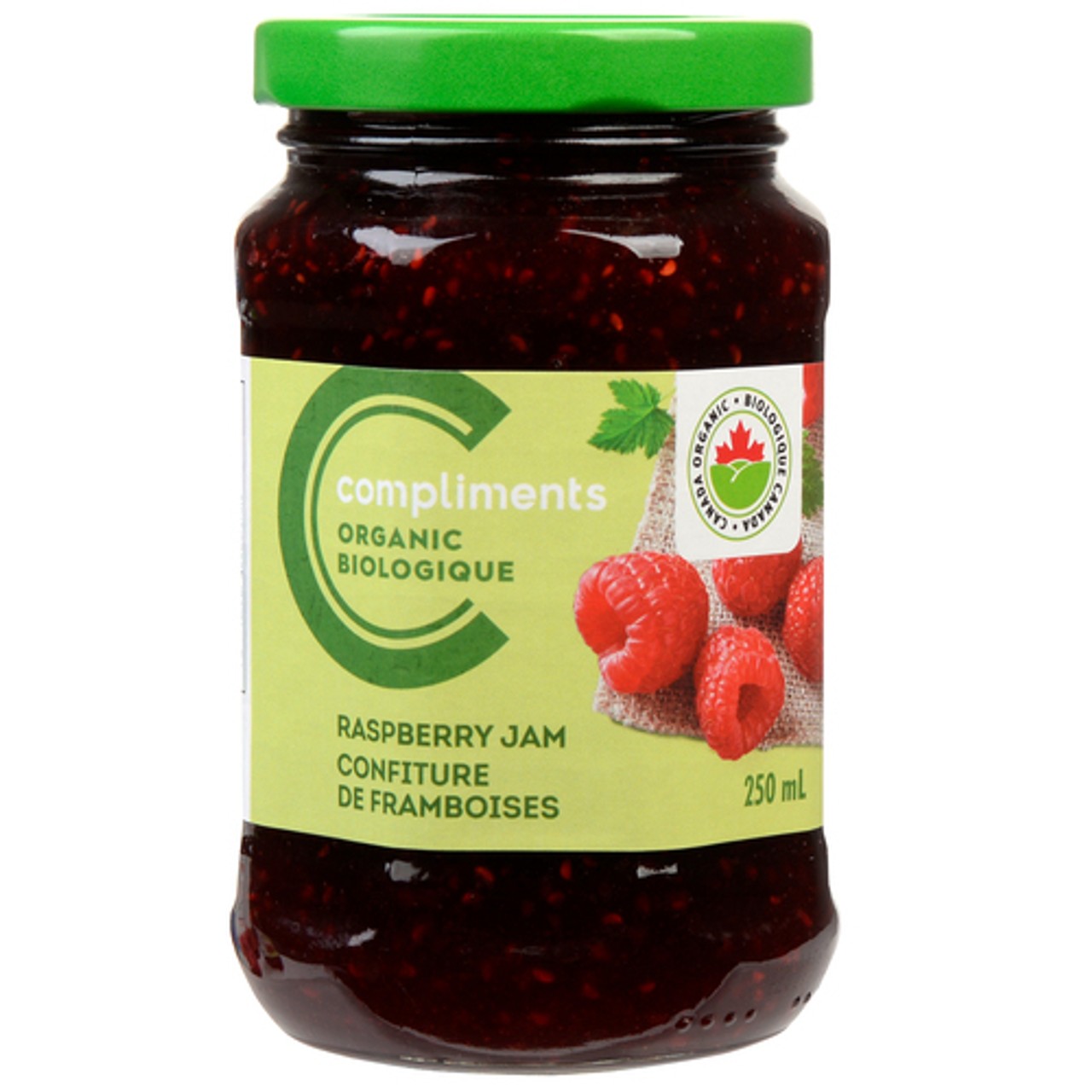 Compliments Organic Jam Raspberry 250 ml - Voilà Online Groceries & Offers