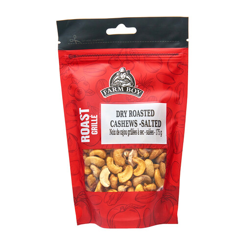 Farm Boy Nuts Dry Roasted Cashews Salted 175 g