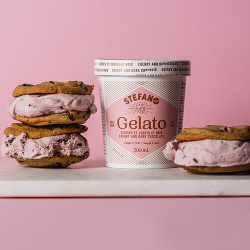Stefano Faita Gelato Cherry And Dark Chocolate 500 ml