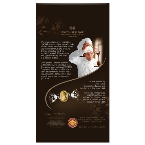 Lindt Lindor Chocolate Truffles 70% Cacao Extra Dark Bag 150 g