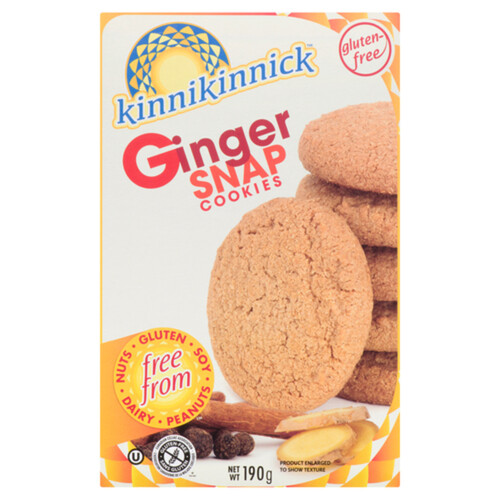 Kinnikinnick Gluten-Free Cookie Ginger Snap 190 g
