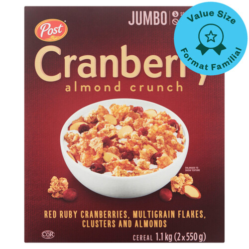 Post Cereal Cranberry Almond Crunch Jumbo 1.1 kg