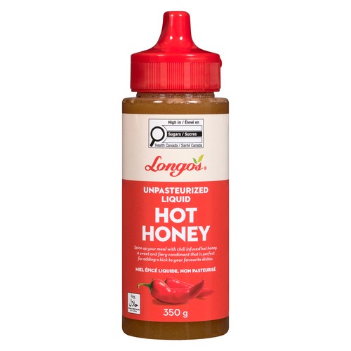 Longo's Unpasteurized Honey Hot 350 g