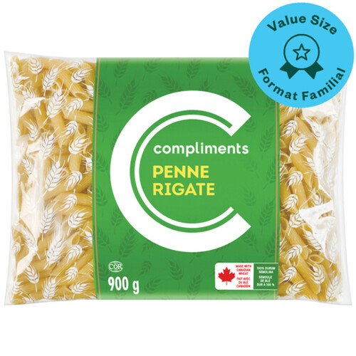 Compliments Pasta Penne Rigate Value Size 900 g