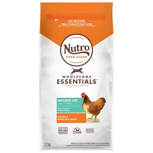 Nutro Dry Cat Food Indoor Cat Chicken & Brown Rice 2.27 kg