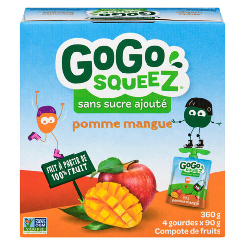 GoGo Squeez Fruit Sauce Apple Mango 4 x 90 g