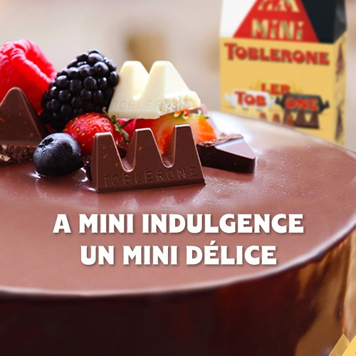Toblerone Mini Milk White & Dark Chocolate Bars With Honey & Almond Nougat 120 g