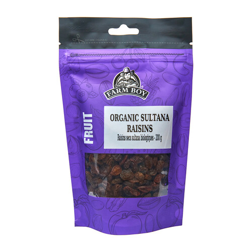 Farm Boy Dried Fruit Organic Sultana Raisins 200 g