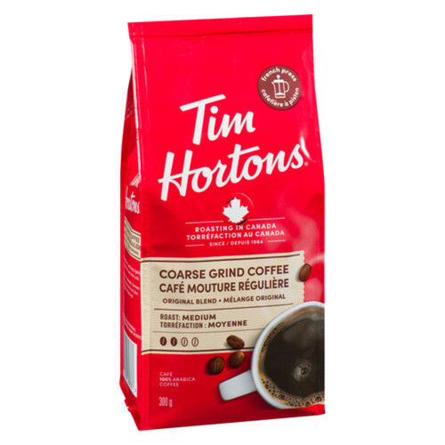 Tim Hortons Ground Coffee Coarse Grind Original 300 g