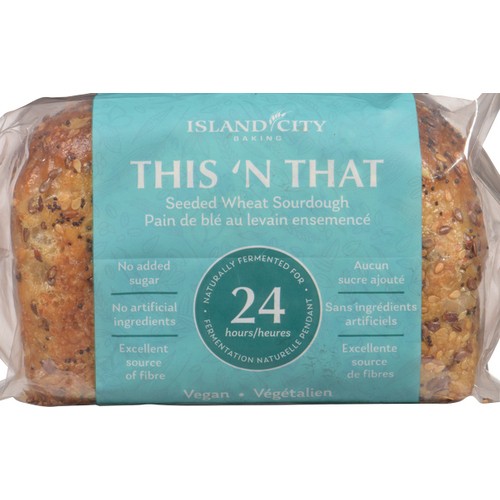 Island City Baking Vegan Bread This n' That Seeded Wheat Sourdough