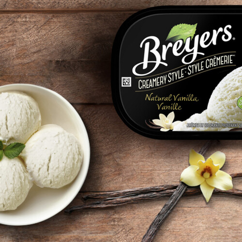 Breyers Ice Cream Creamery Style Natural Vanilla 1.66 L