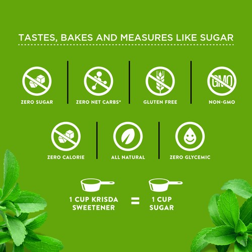 Krisda Sweetener Stevia 454 g