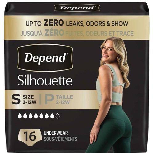Depend Silhouette Adult Incontinence Underwear Pink Small 16 Count